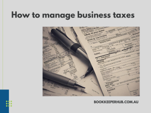 business taxes